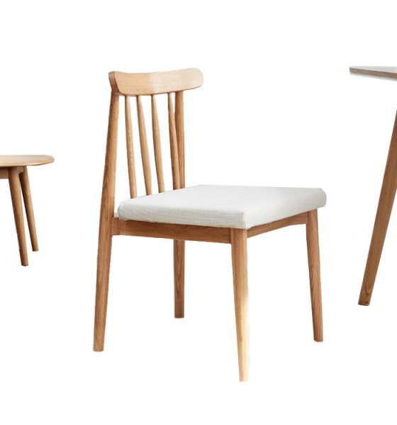 Wholesale Modern White Fabric Dining Room Furniture Restaurant Wood Chair With Wooden Legs