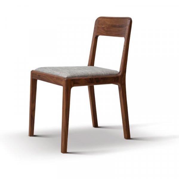 New Design Modern Nordic Home Upholstered Cafe Low Back Wood Furniture Dining Chair With  Brown Wooden Leg