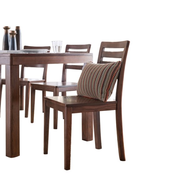 Nordic Most Comfortable Modern Expensive Deluxe Brown Wood Dining Room Furniture Chair