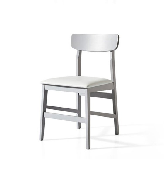 Low Price Modern Nordic European Style Luxury White Solid Wood Dining Room Chairs