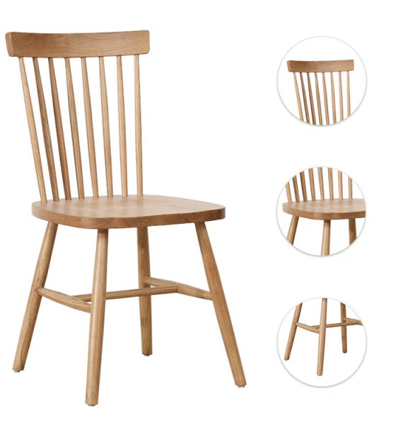 Hot Sale New Design Home Furniture Handmade Luxury Modern Premium Minimalist High Back Brown Legs Dining Chair For Resturant