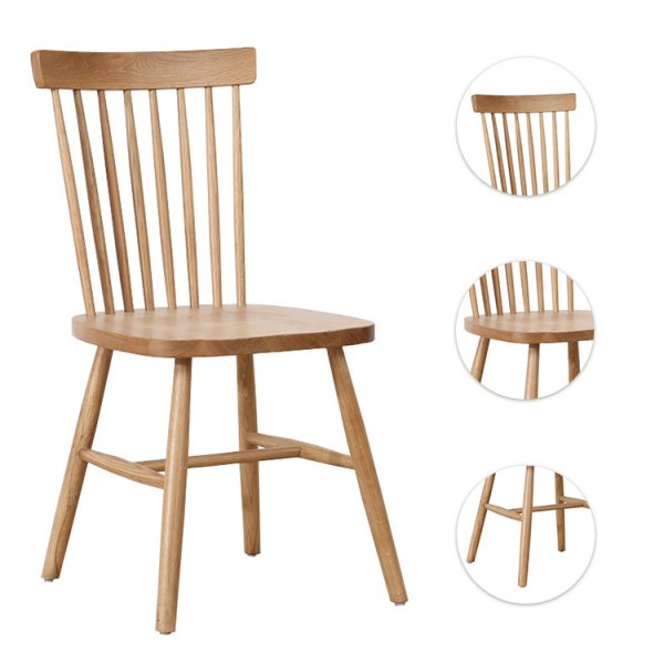 Hot Sale New Design Home Furniture Handmade Luxury Modern Premium Minimalist High Back Brown Legs Dining Chair For Resturant