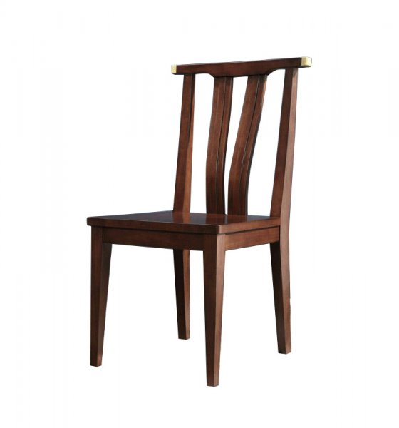 Modern Custom Nordic Design Antique Furniture Wooden Brown High Back Dining Room Chair