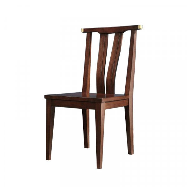 Modern Custom Nordic Design Antique Furniture Wooden Brown High Back Dining Room Chair