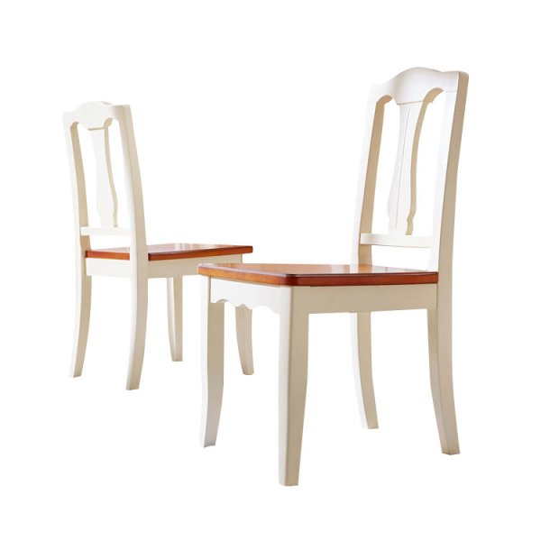 Simple Design Modern Universal Brand White Color Mid Century High Back Leisure Dining Chair With Wooden Legs