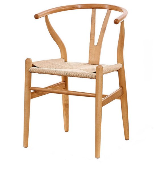 Nordic Luxury Modern Oversized Real Wood Commerical Replica Wishbone Restaurant Chair Hans Wegner Y Dining Chair By Ash Wood