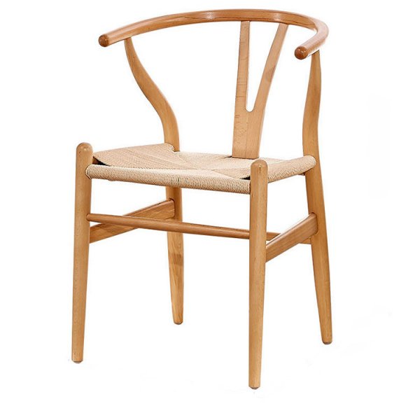 Nordic Luxury Modern Oversized Real Wood Commerical Replica Wishbone Restaurant Chair Hans Wegner Y Dining Chair By Ash Wood